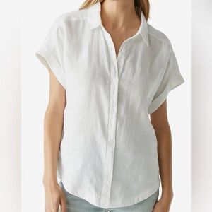 Michael Stars Charlie Button Down Short-sleeve Top